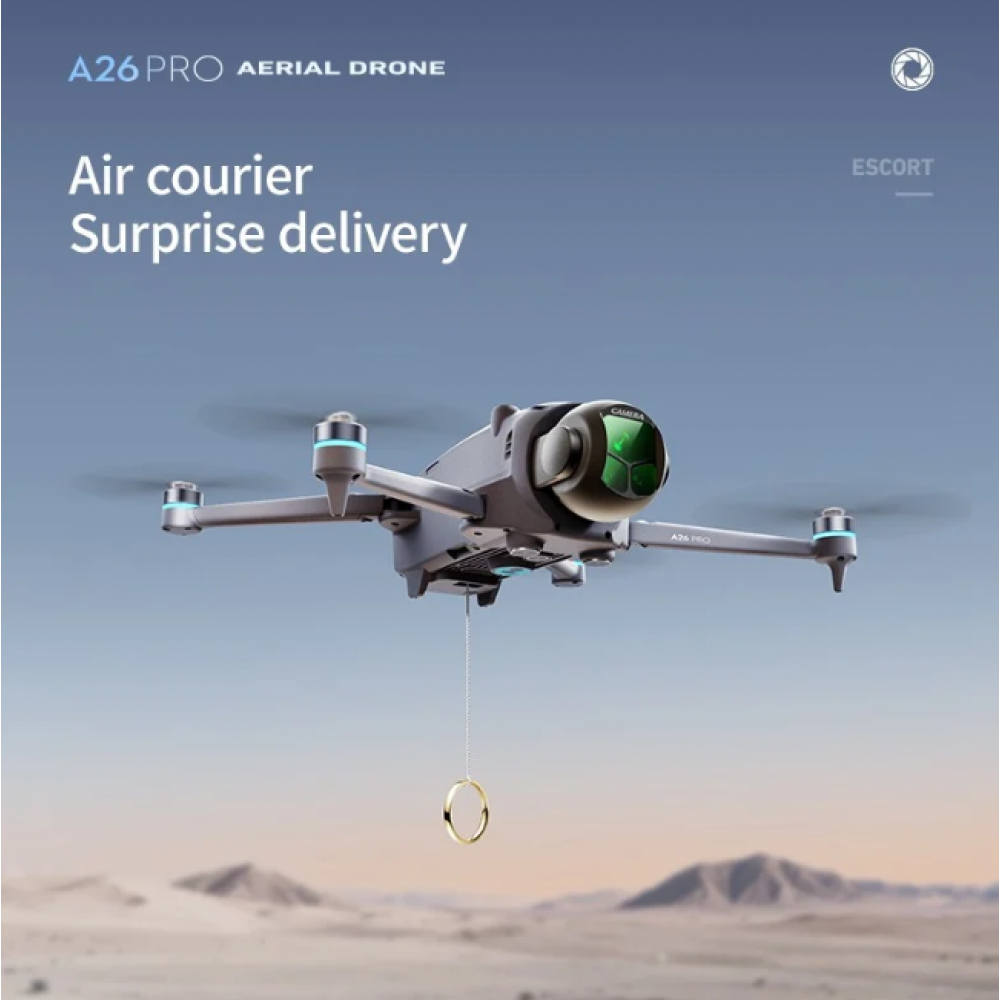 A26 Pro Yük Taşıma Kancalı Çift Bataryalı Gpsli Drone