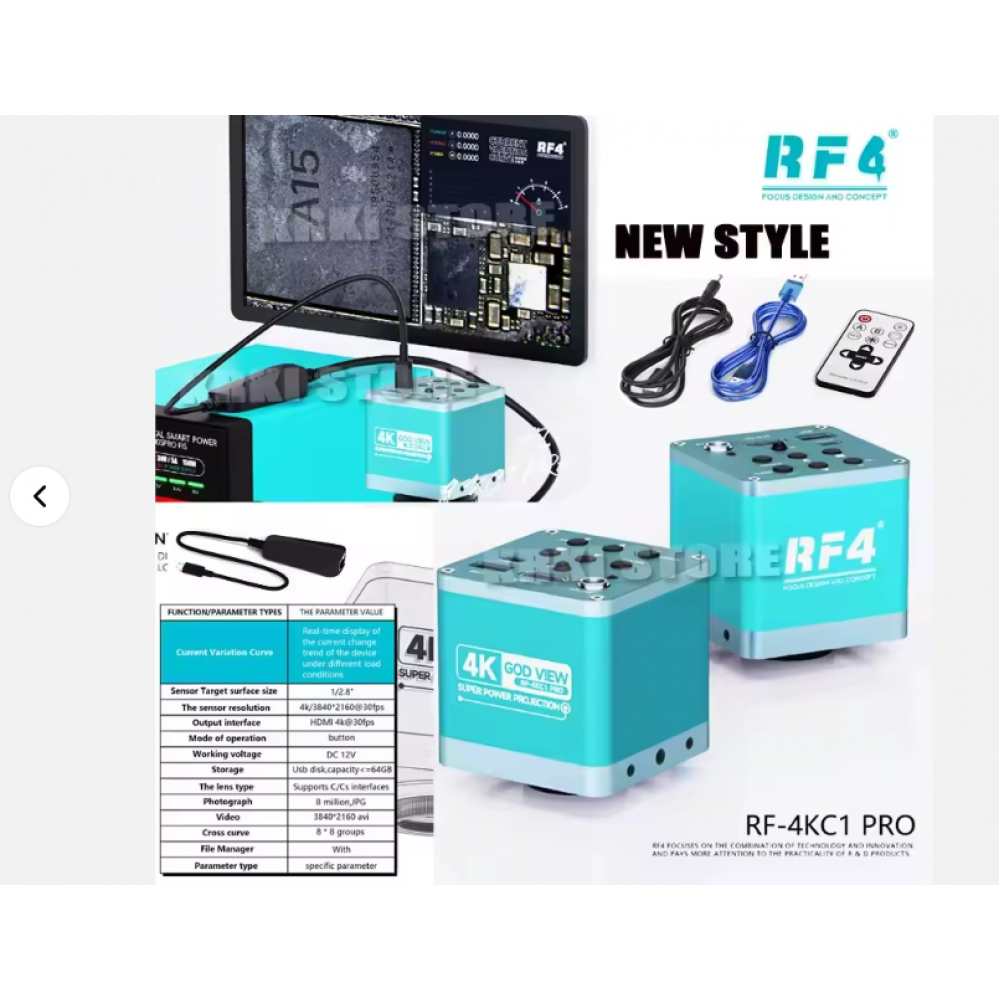 RF4 RF-4KC1 PRO mikroskop HD 4K kamera