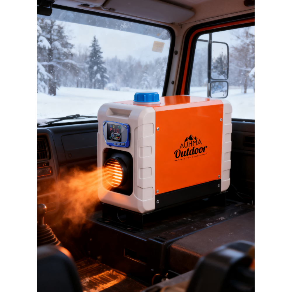 Auhma AH6H3T 5kW 12V/24V Dijital Ekranlı Webasto Tip Dizel Isıtıcı (2000W-5000W) - Tır, Kamyon, Karavan, Tekne İçin Taşınabilir Isıtma