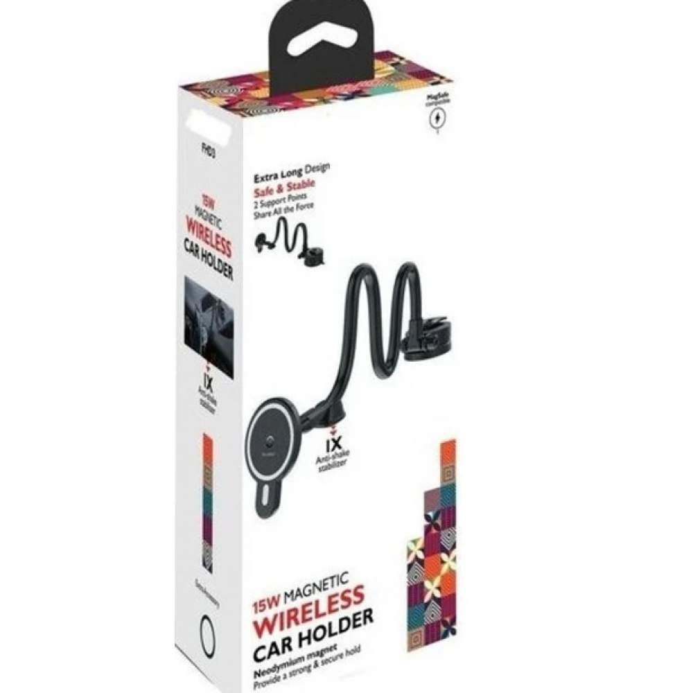 Fulltech Fhd3 - 15WATT Magnetic Mıknatıslı Wireless Premium Araç Içi Telefon Tutucu